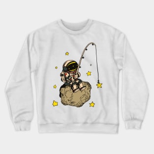 Fishing Astronaut Crewneck Sweatshirt